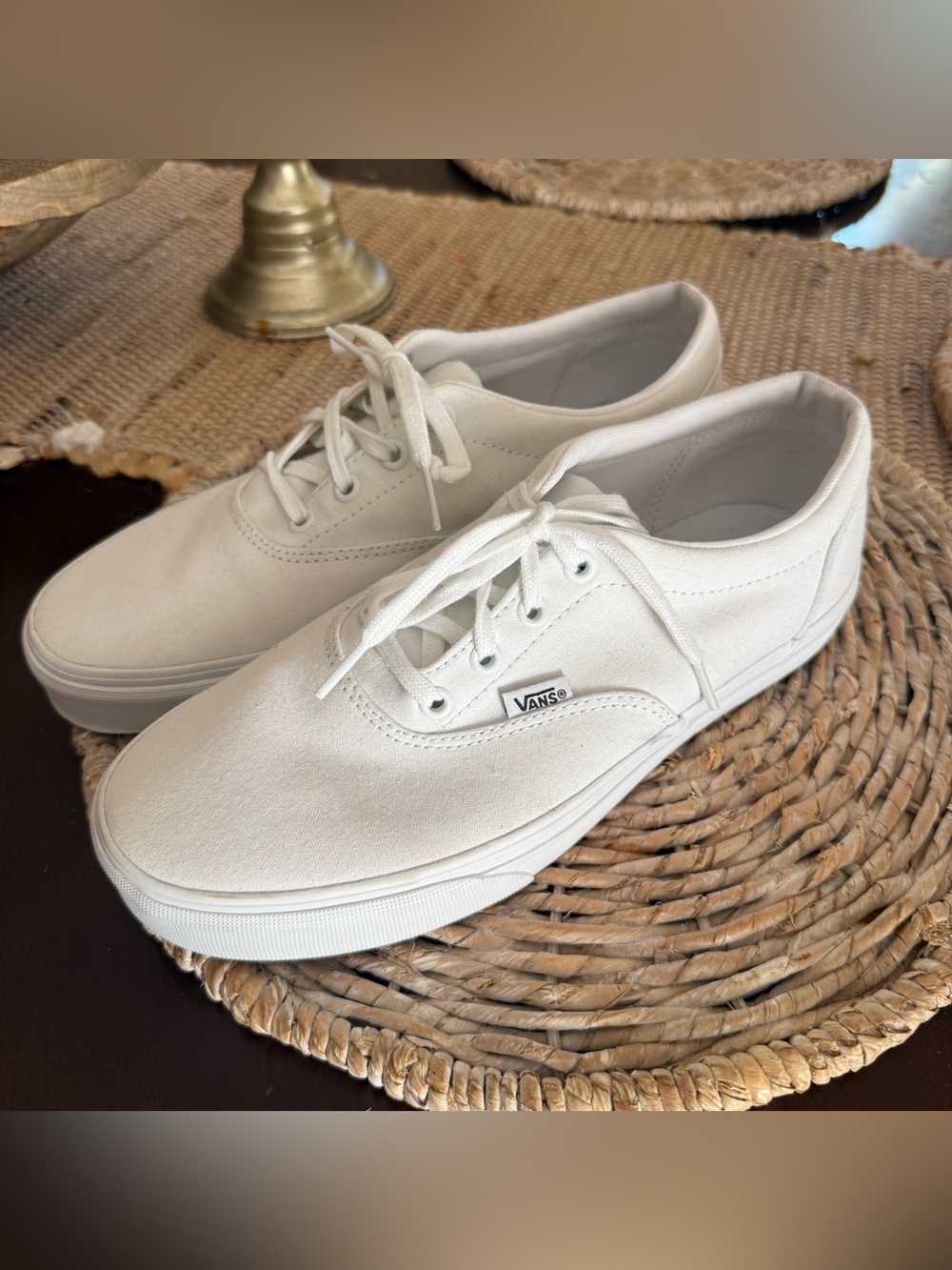 New Vans Authentic All white shoes